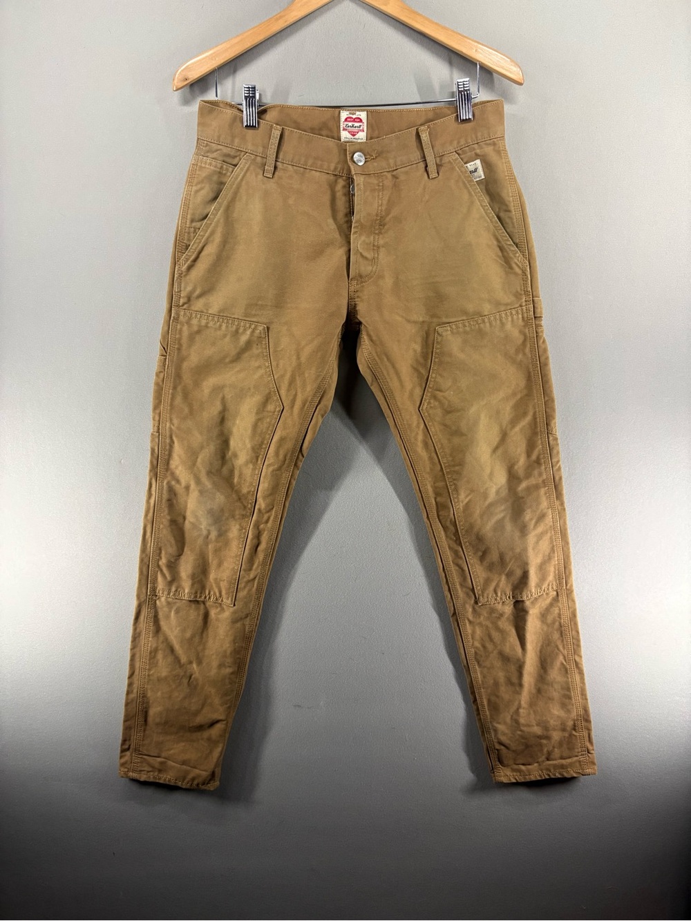 Carhartt WIP Mens Brandon Clark Pant Blue Double Knee 30x31 Brown